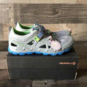 Merrell youth Hydro 2.0 water shoes sandals in original box gray green